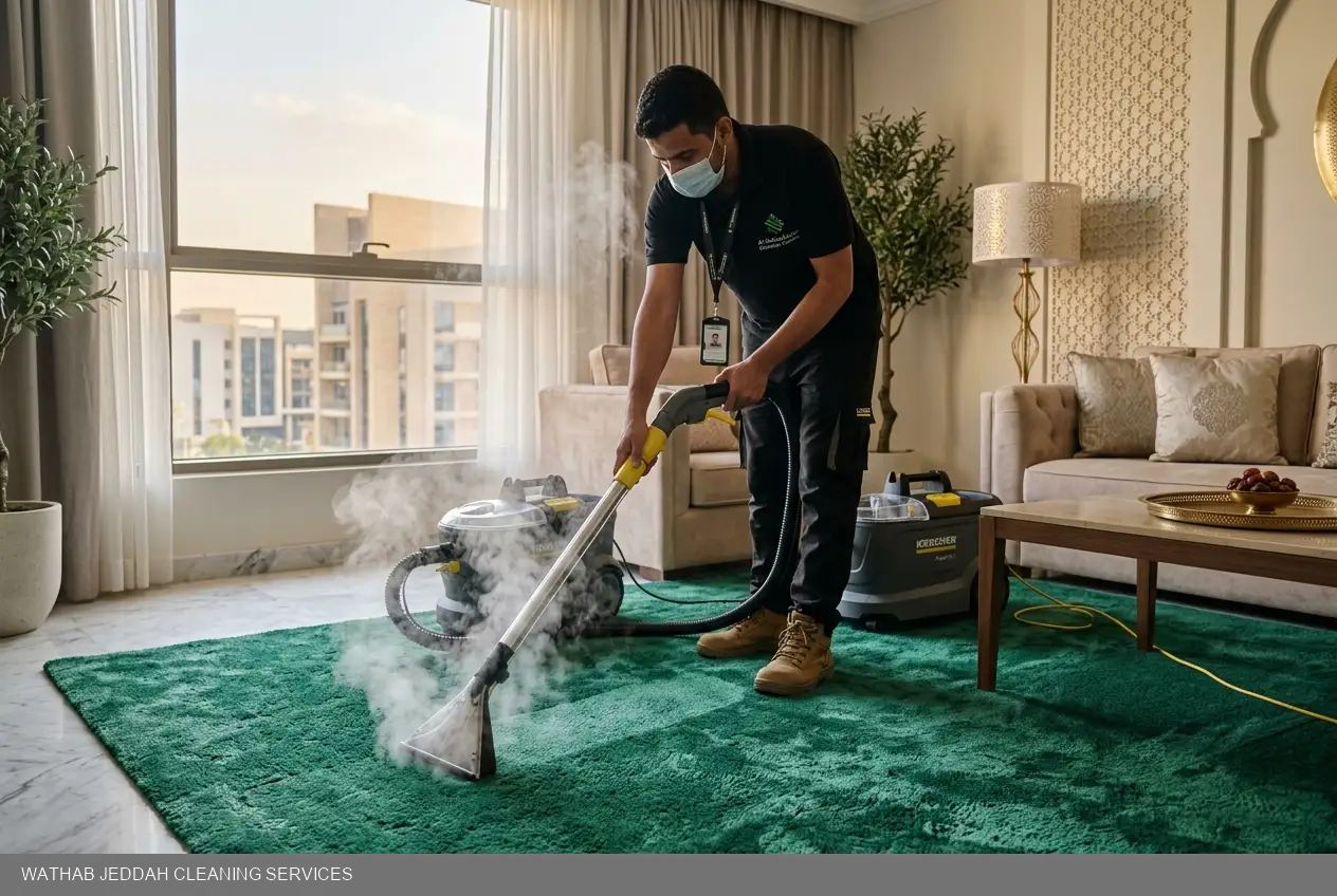 تنظيف بالبخار للسجاد والموكيت بجدة
