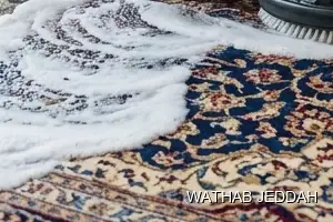 Wathab Jeddah team performing Carpet Cleaning in Al Rehab, Jeddah