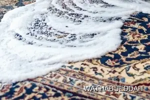 Wathab Jeddah team performing Carpet Cleaning in Al Yaqut, Jeddah