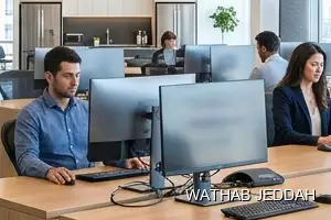 Wathab Jeddah team performing Corporate Cleaning in Al Asalah, Jeddah