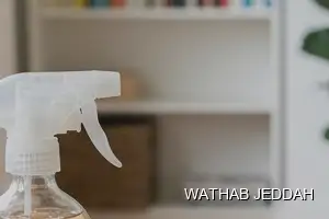 Wathab Jeddah team performing Curtain Cleaning in Al Thaghr, Jeddah