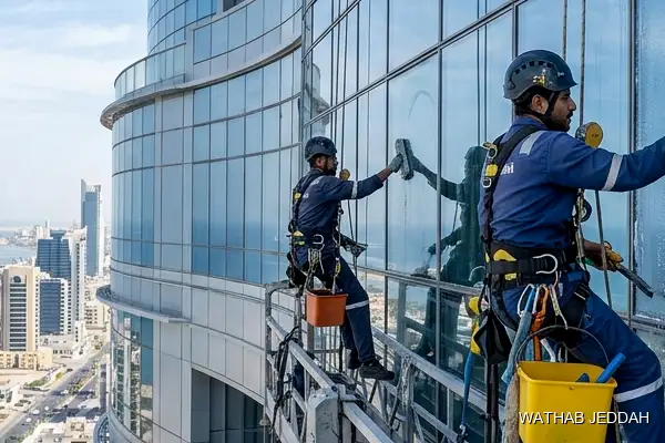 Glass Facade Cleaning in Al Ghadeer - Wathab Jeddah Cleaning