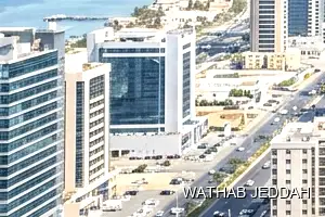 Glass Facade Cleaning results after completion in Al Hindawiyah, Jeddah