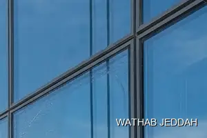 Glass Facade Cleaning results after completion in Al Khalij, Jeddah