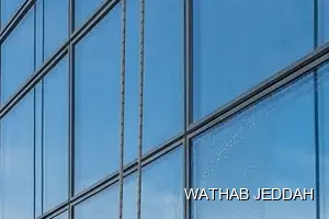 Glass Facade Cleaning results after completion in Al Manar, Jeddah