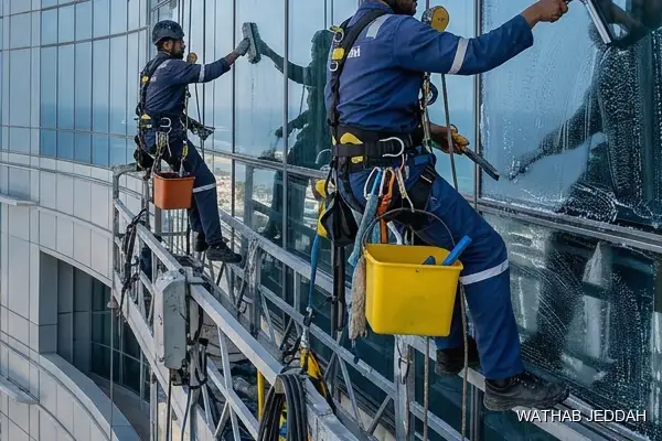 Glass Facade Cleaning in Madain Al Fahd