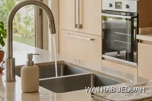 Wathab Jeddah team performing Kitchen Cleaning in Al Rabwah, Jeddah
