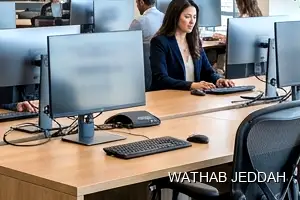 Wathab Jeddah team performing Office Cleaning in Al Ruwais, Jeddah