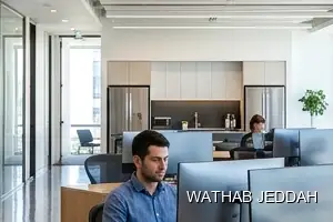 Wathab Jeddah team performing Office Cleaning in Quwayzah, Jeddah