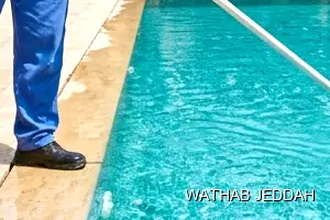 Wathab Jeddah team performing Swimming Pool Cleaning in Al Naeem, Jeddah