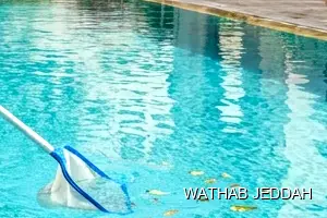 Wathab Jeddah team performing Swimming Pool Cleaning in Al Nahdah, Jeddah