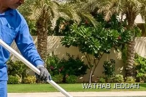 Wathab Jeddah team performing Swimming Pool Cleaning in Al Sahifah, Jeddah