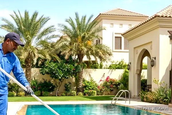 Swimming Pool Cleaning in Al Sawari, Jeddah - Wathab Jeddah Cleaning Services