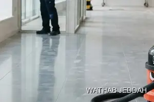 Wathab Jeddah team performing Post-Construction Cleaning in Al Ajwad, Jeddah