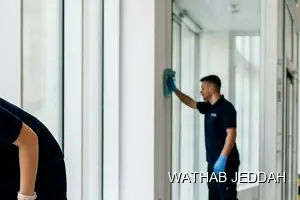 Wathab Jeddah team performing Post-Construction Cleaning in Al Ghadeer, Jeddah
