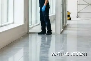 Wathab Jeddah team performing Post-Construction Cleaning in Al Sharafiyah, Jeddah