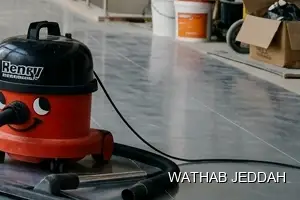 Wathab Jeddah team performing Post-Construction Cleaning in Al Thaghr, Jeddah