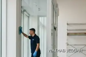 Wathab Jeddah team performing Post-Renovation Cleaning in Al Wahah, Jeddah