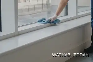 Wathab Jeddah team performing Post-Renovation Cleaning in Bani Malik, Jeddah