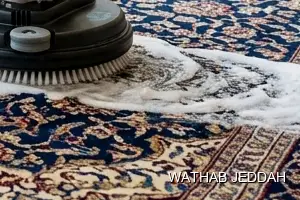 Wathab Jeddah team performing Moquette Cleaning in Al Hamra, Jeddah