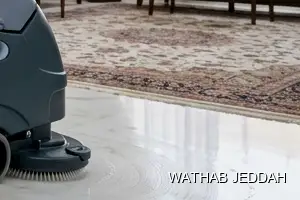 فريق وثاب جدة أثناء تنظيف فلل في حي الكندرة بجدة