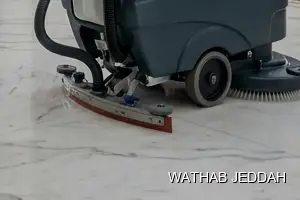 فريق وثاب جدة أثناء تنظيف فلل في حي الوزيرية بجدة